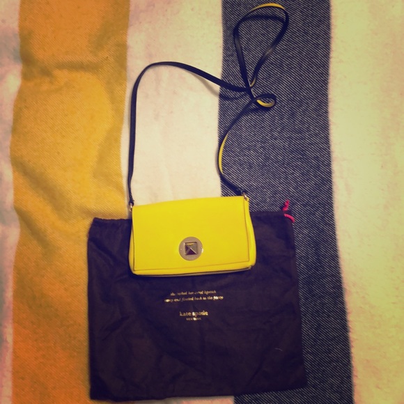 Kate Spade yellow leather shoulder bag - Picture 1 of 5